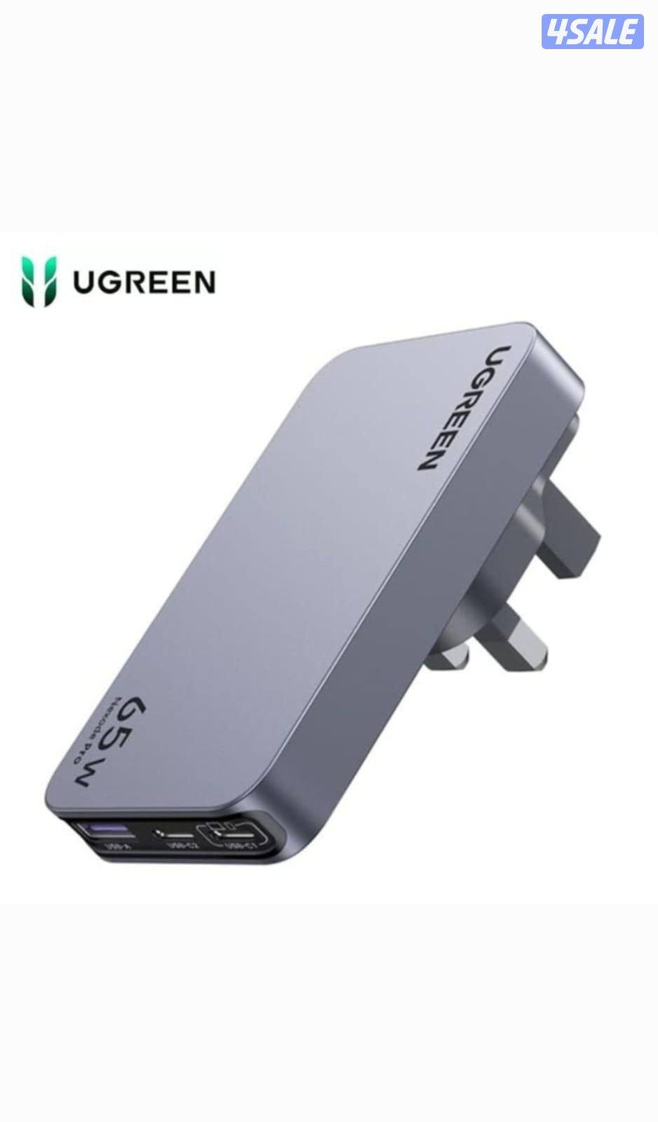 يوجرين - شاحن نيكسود برو سريع بثلاثة منافذ - 65 واط1