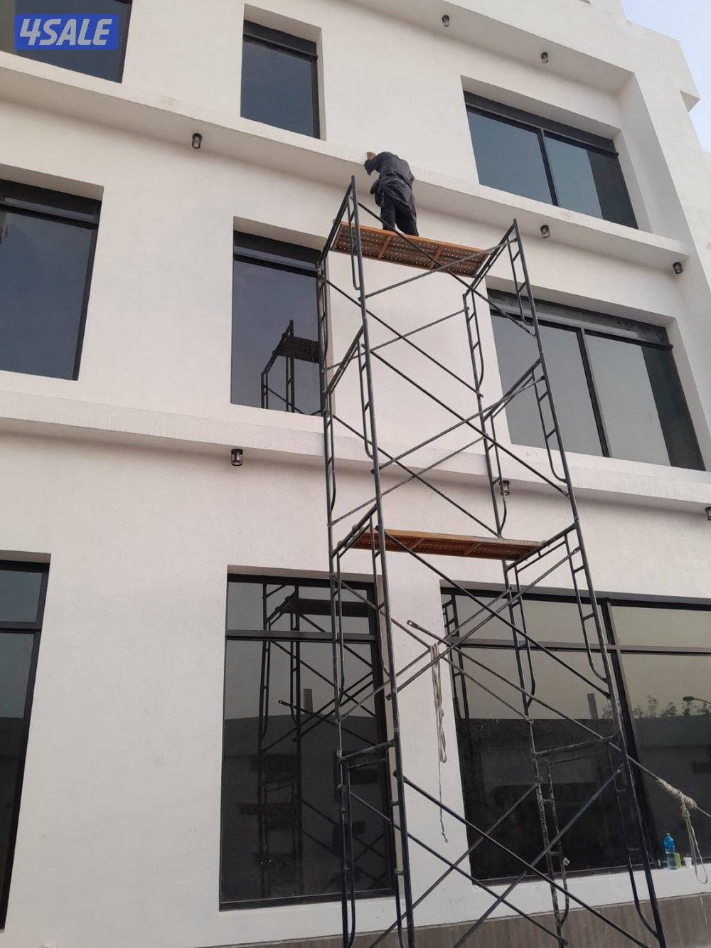 تاجير وبيع سقاله حديد والمونيوم خشب2