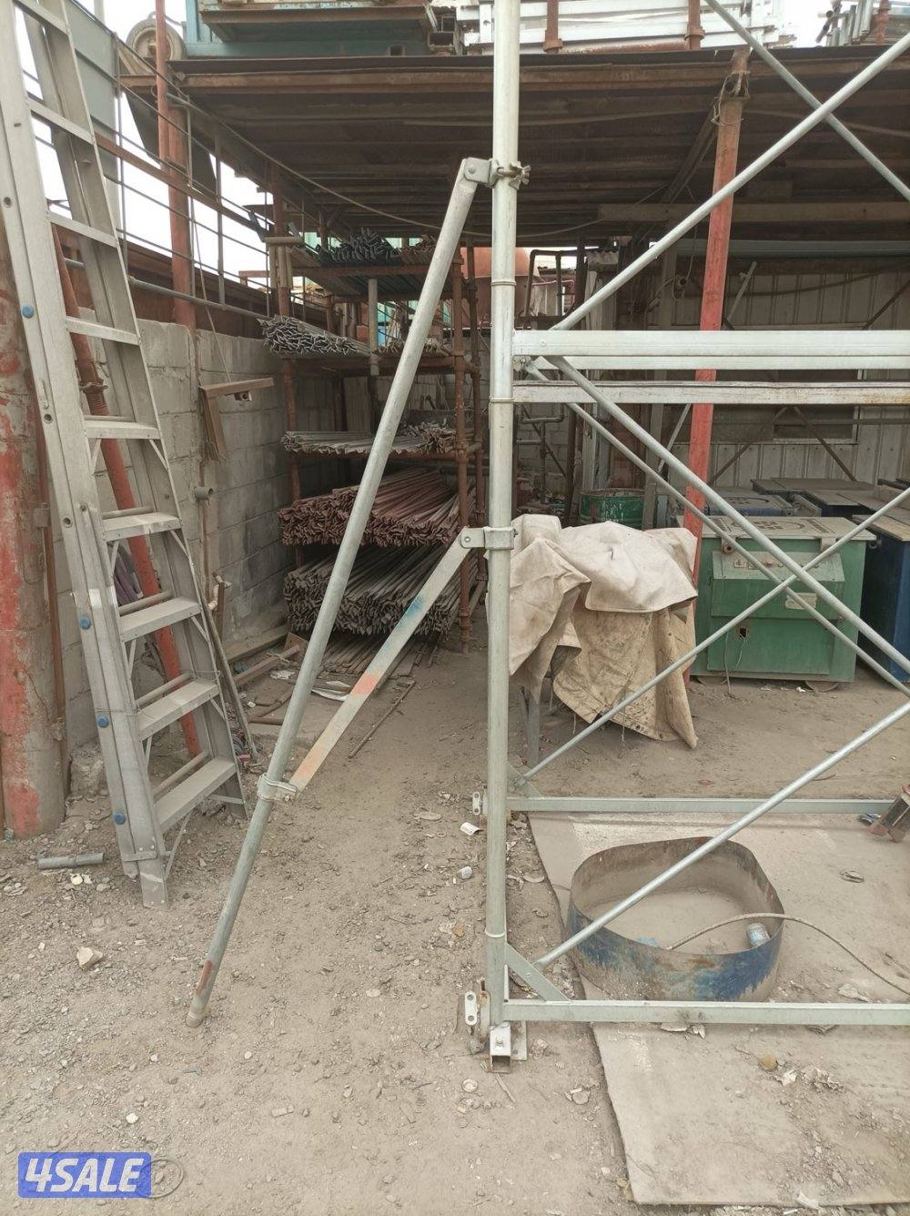 تاجير وبيع سقاله حديد والمونيوم خشب5