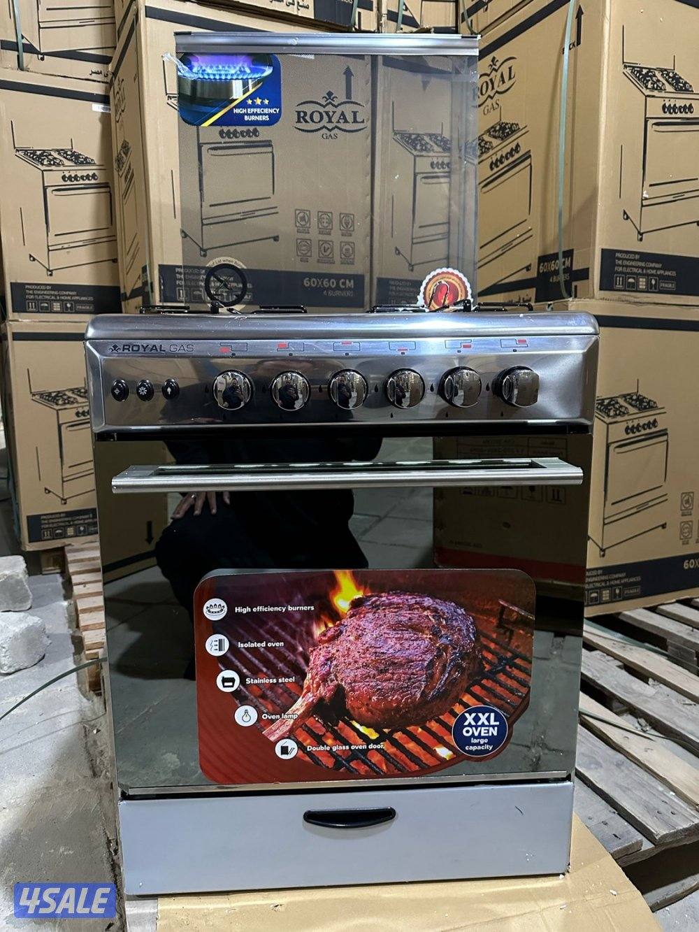 طباخات استيل تركي 60*60 و60*90جودة عالية كفالة سنة وتوصيل مجانًا فورًا1