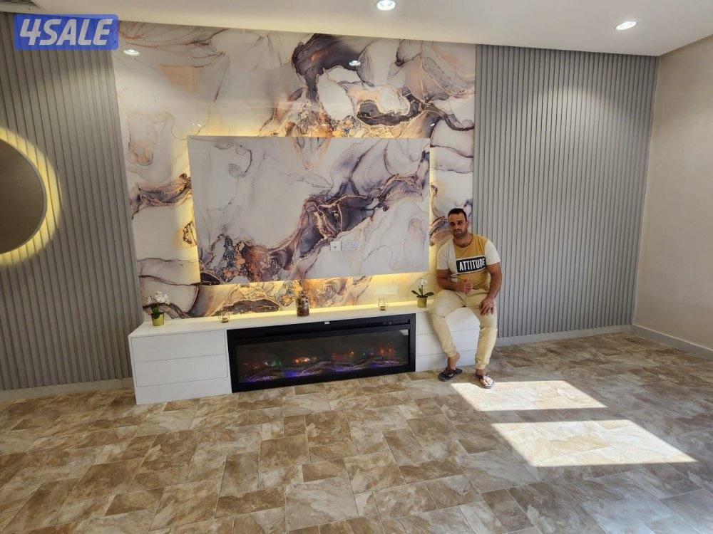 لاعمال الاصباغ والديكورات ورق جدران وبديل الشبرد وبديل الخشب والرخام8