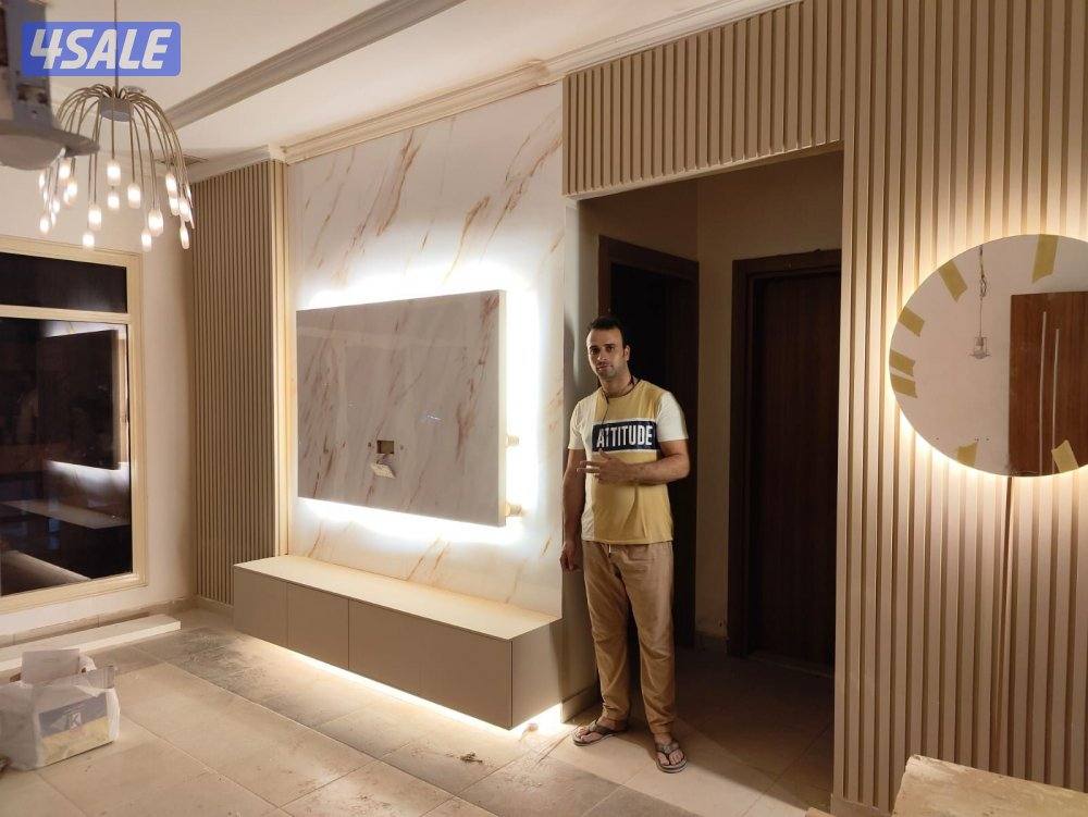 لاعمال الاصباغ والديكورات ورق جدران وبديل الشبرد وبديل الخشب والرخام10