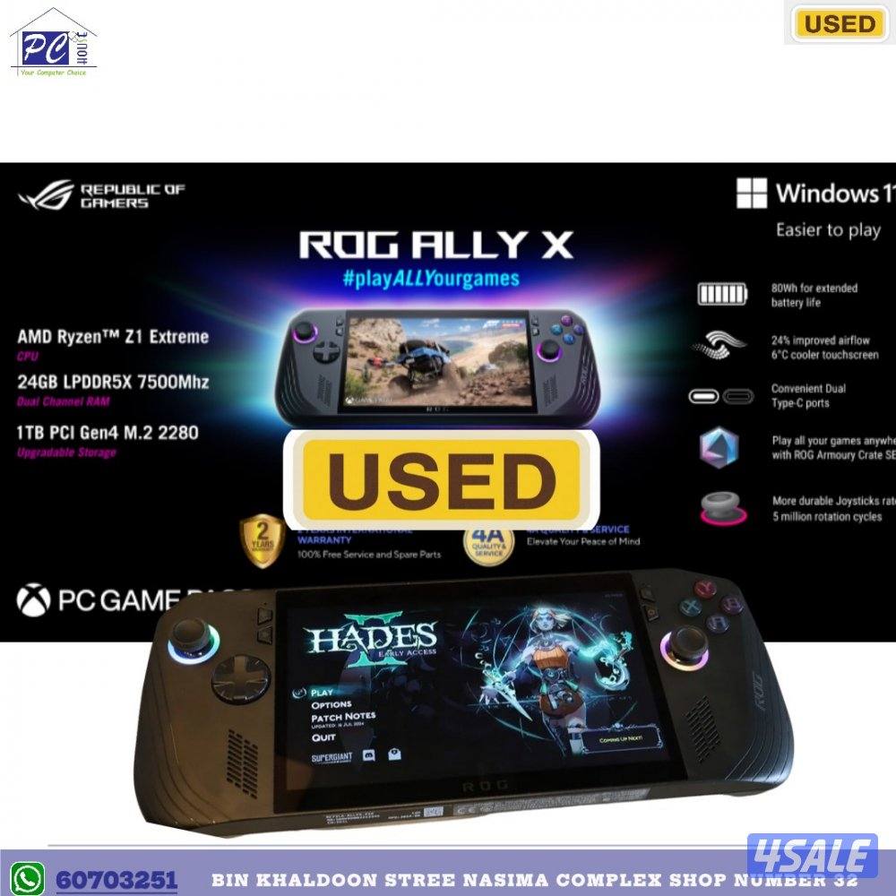 ASUS ROG Ally X 7 Inch 120Hz FHD 1080PAmd Ryzen Z10