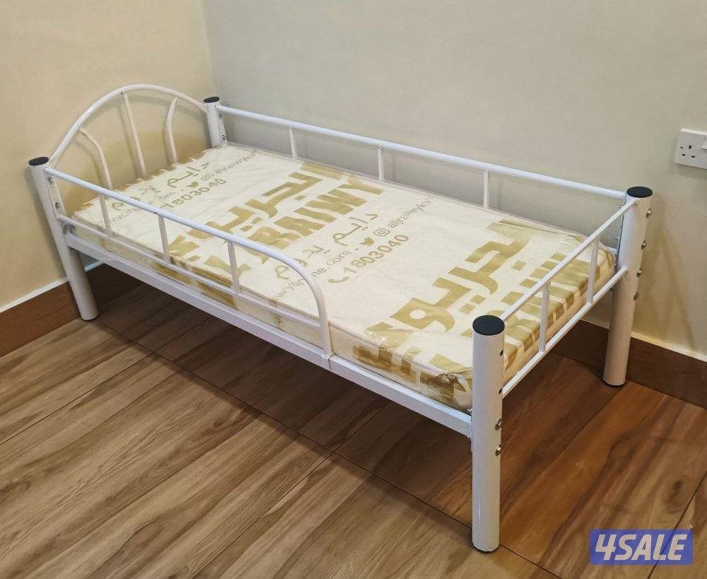 سرير حديد سراير طبية مراتب ومفروشات كبتات حديد وخشب توصيل مجاني جميع م12