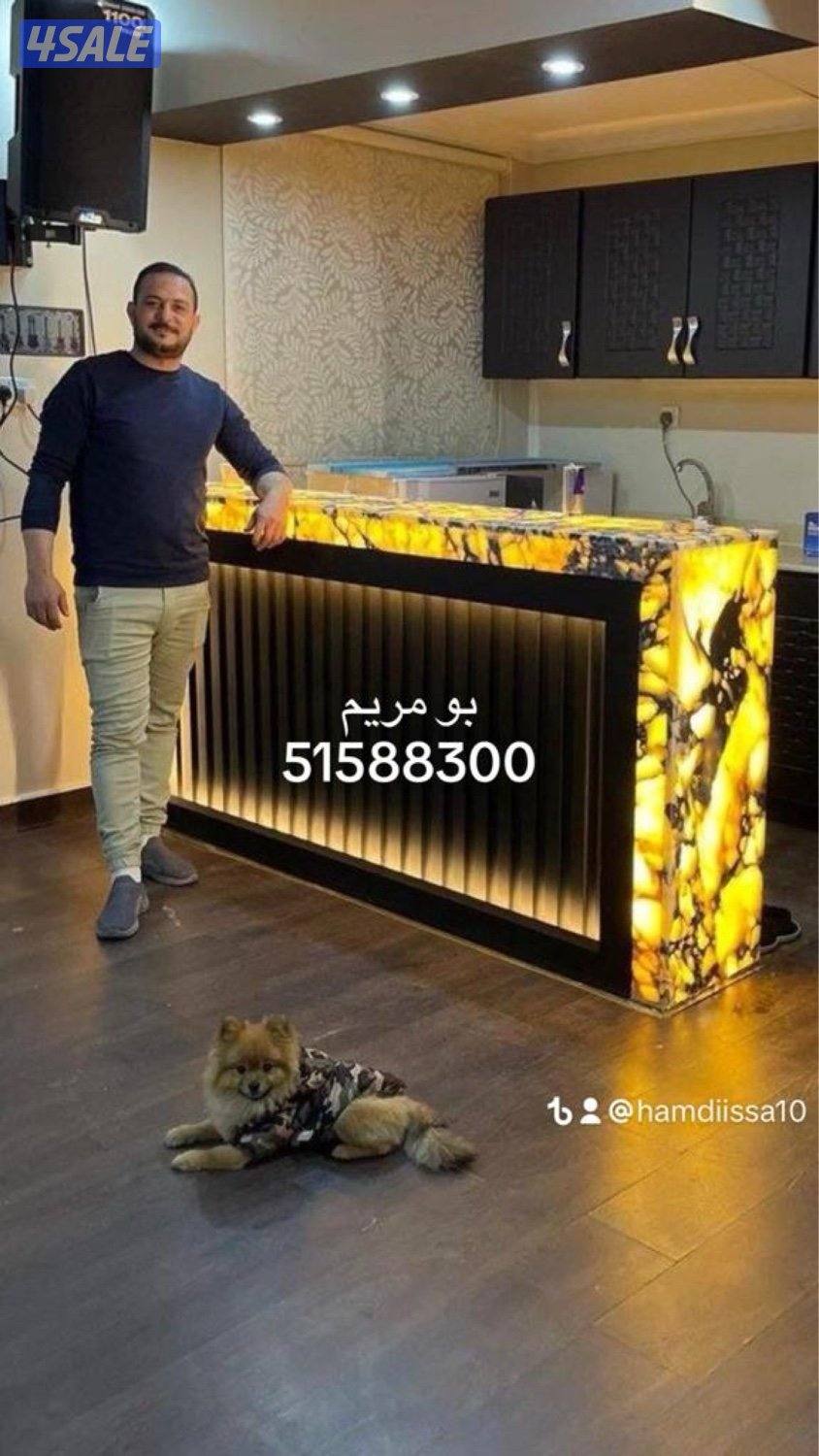 ديكورات اصباغ رخام مضيء9