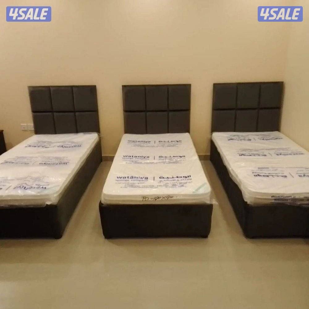 منجره سراير خشب خام مخمل يوجد جاهز وتفصال جديد الان12