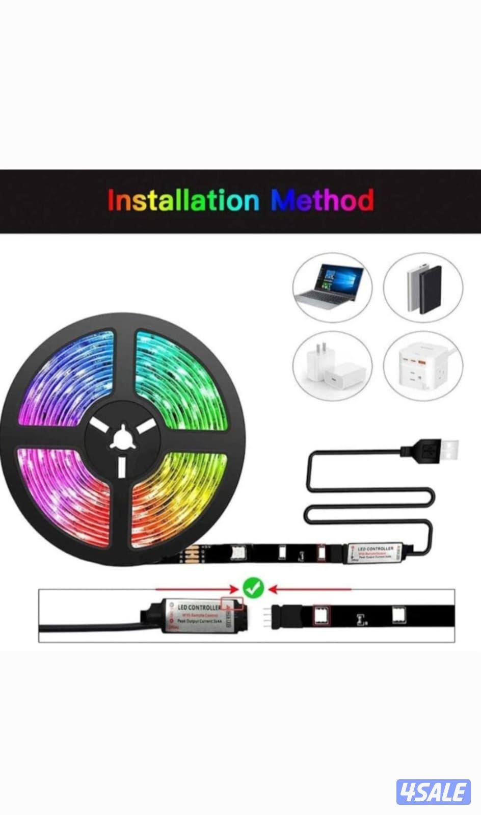 إضاءة ليد ارجي بي بطول 5 أمتار - 2 علبة2