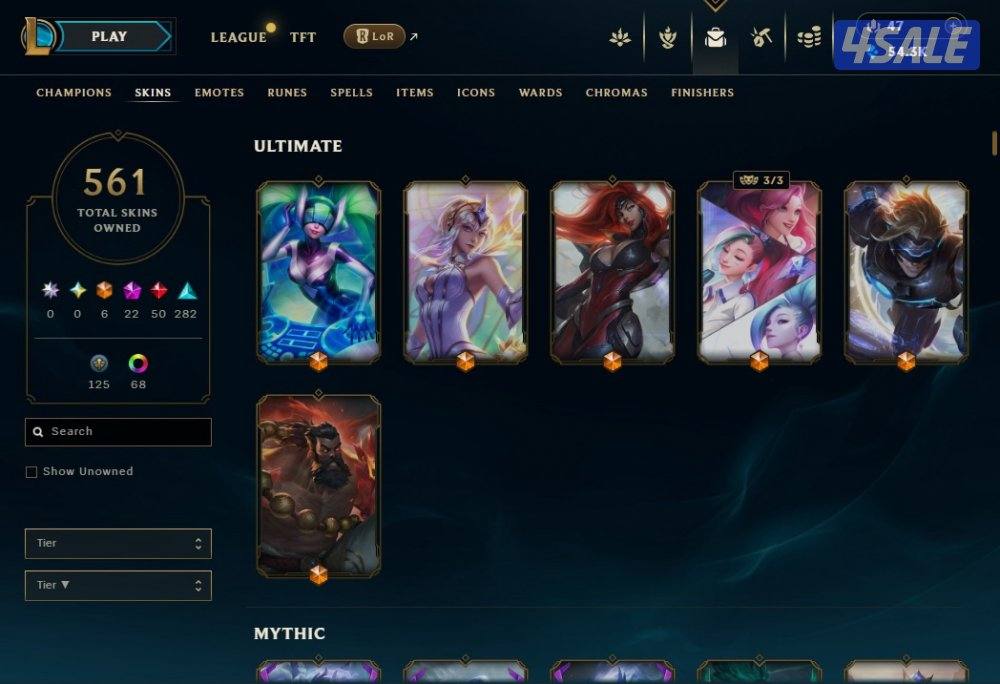 حساب ليق اوف ليجيند league of legends1