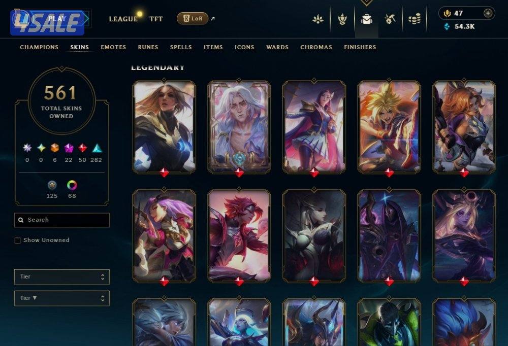 حساب ليق اوف ليجيند league of legends4