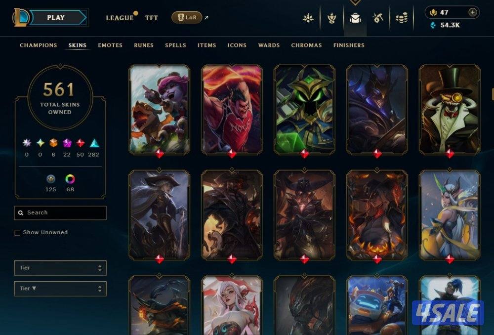 حساب ليق اوف ليجيند league of legends5