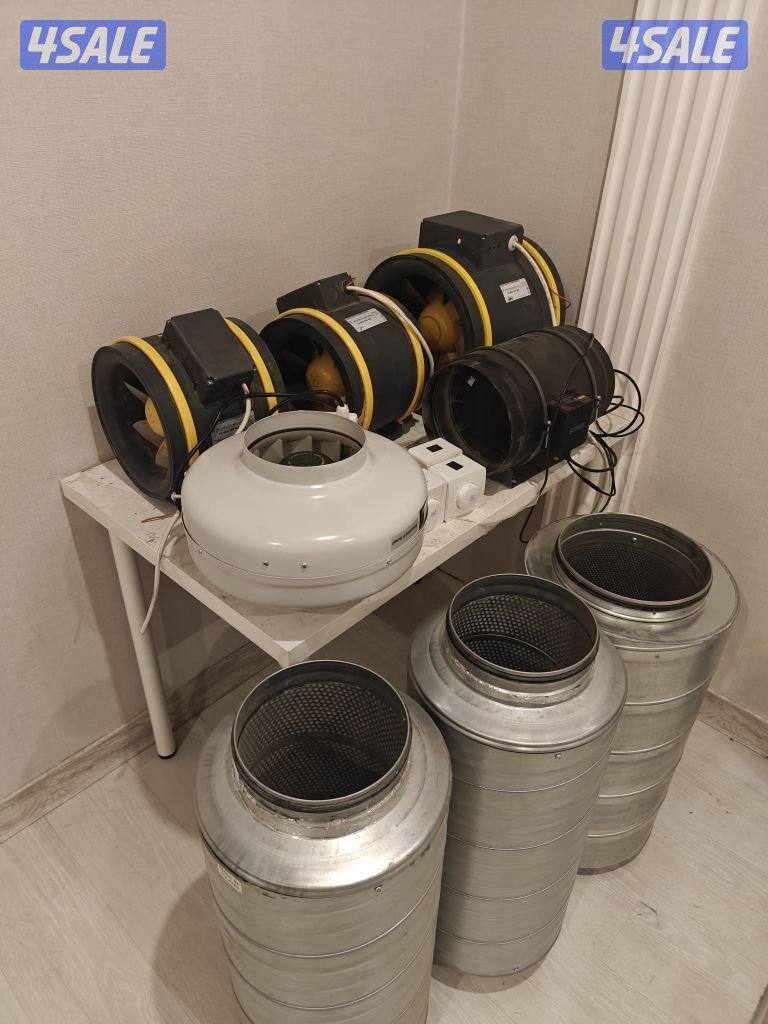 للبیع مجموعه من مراوح الشفط مع فلاتر مع ديمر مستعمل0