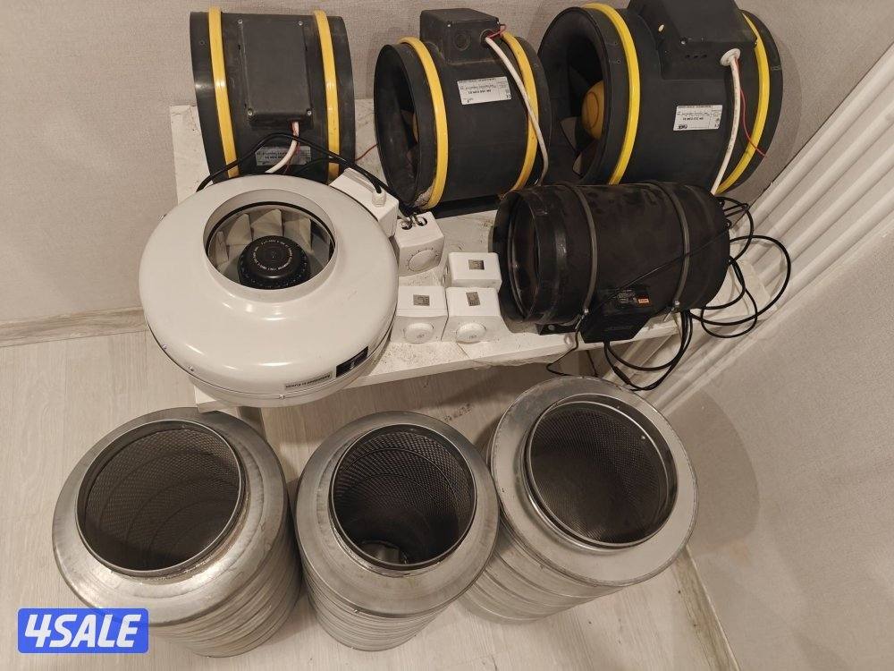 للبیع مجموعه من مراوح الشفط مع فلاتر مع ديمر مستعمل7