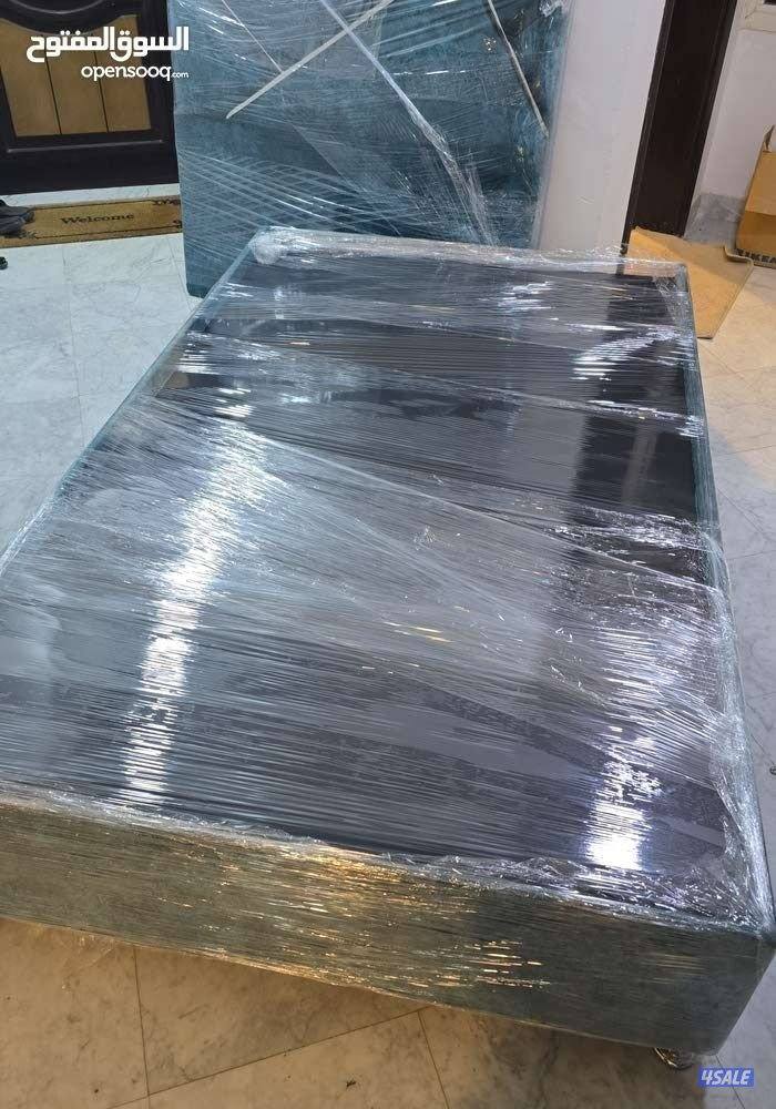 للبيع سرير نفر و نص خام شامواه و مرتبه حجم ١٣ سم0