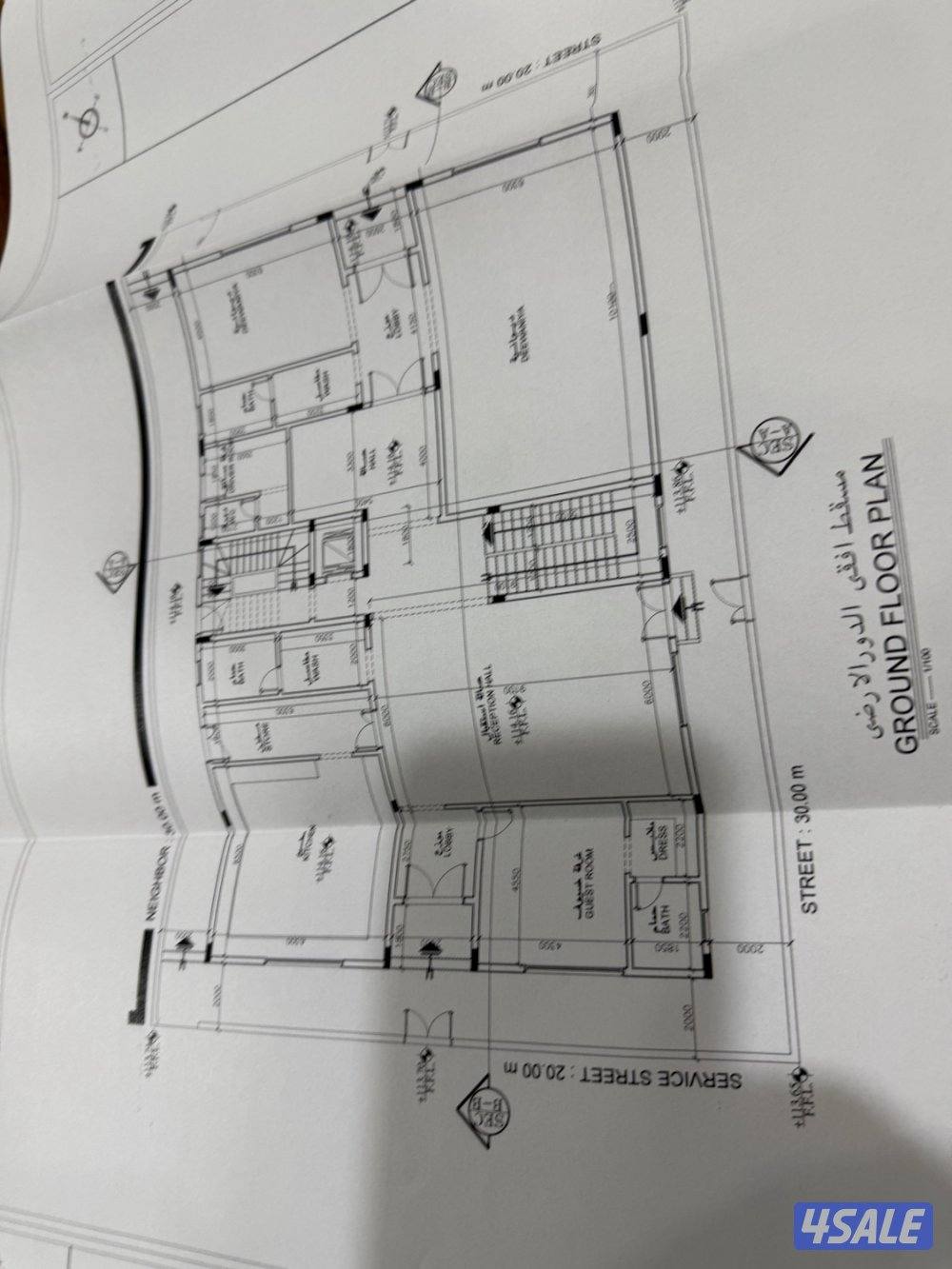 للبيع بيت شيخ ثلاث شوارع سوبر ديلوكس تشطيب ابيات جديد على سوم6