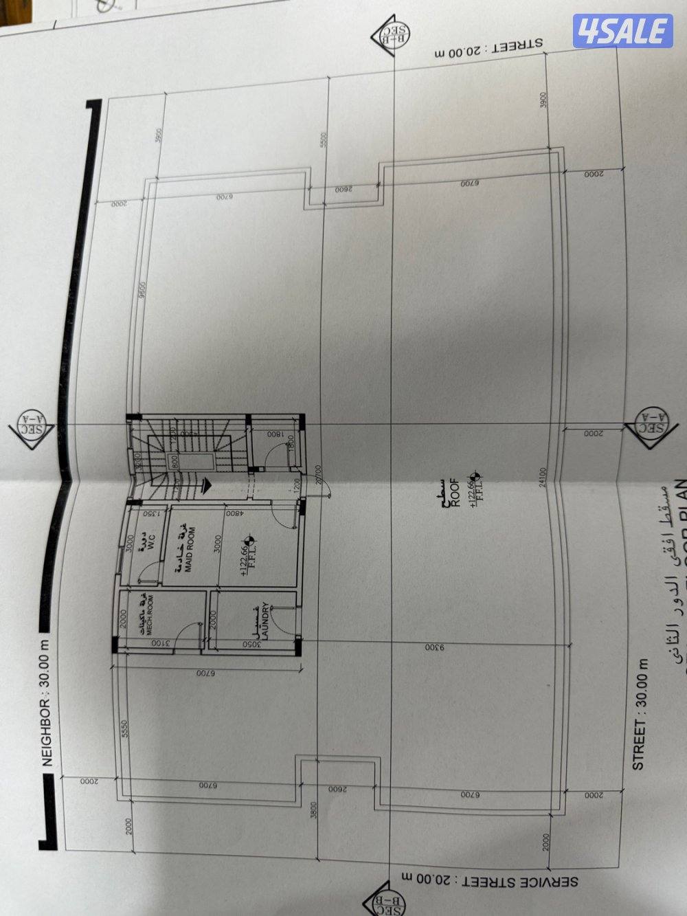 للبيع بيت شيخ ثلاث شوارع سوبر ديلوكس تشطيب ابيات جديد على سوم8
