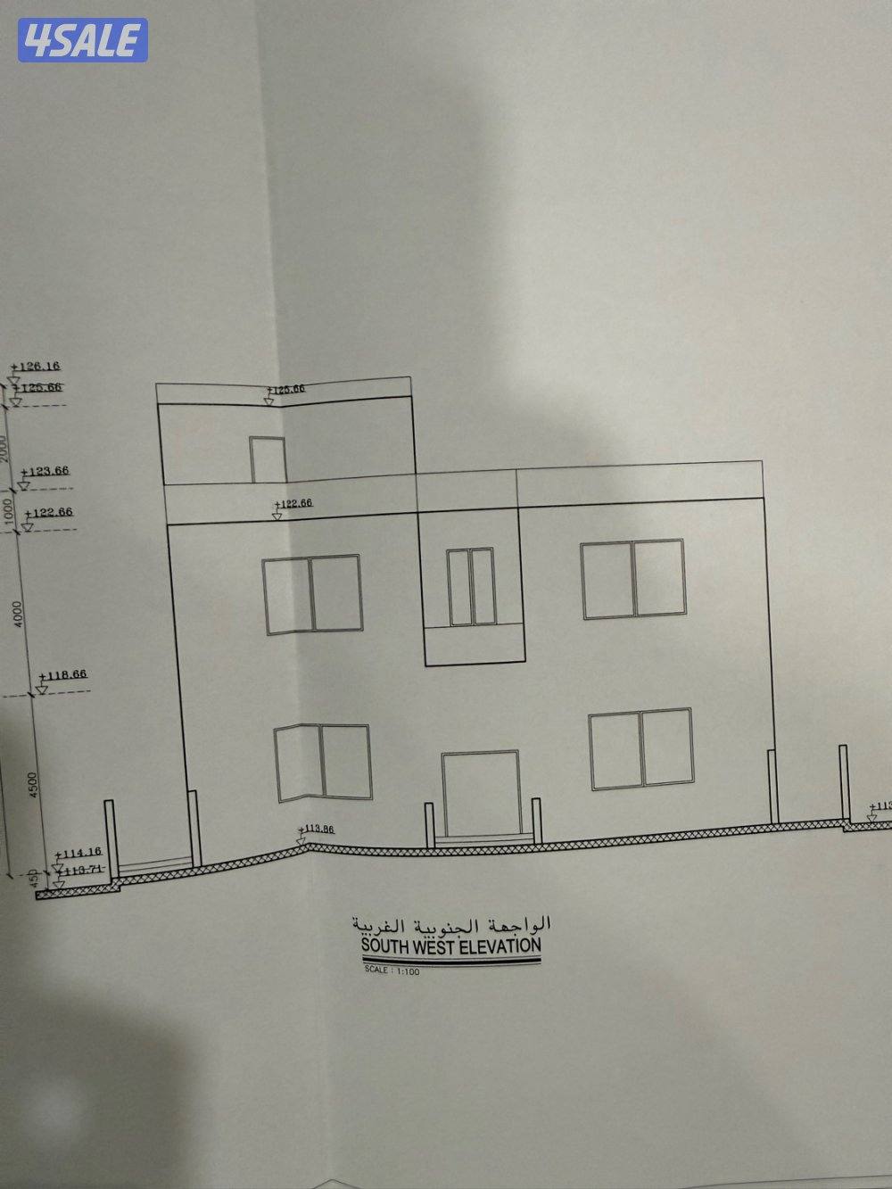 للبيع بيت شيخ ثلاث شوارع سوبر ديلوكس تشطيب ابيات جديد على سوم11