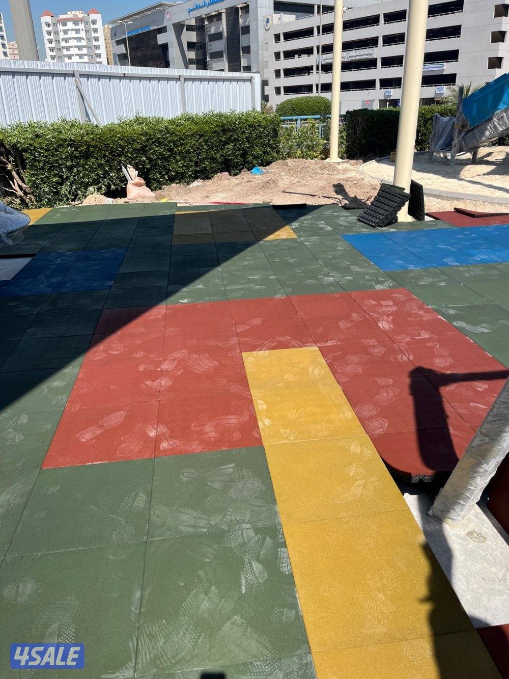 ارضيات بلاط مطاطي ربل ربر مطاط لجميع الاماكن مطابق للمواصفات الأمريكيه6