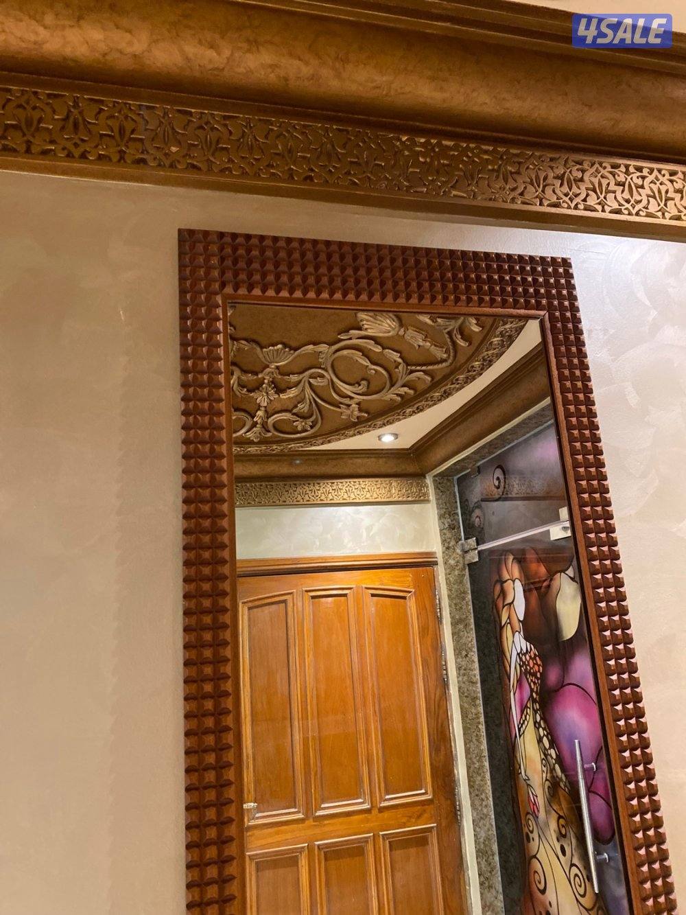 للبيع مرايات خشب هندي فاخر صناعة سلطنة عمان7