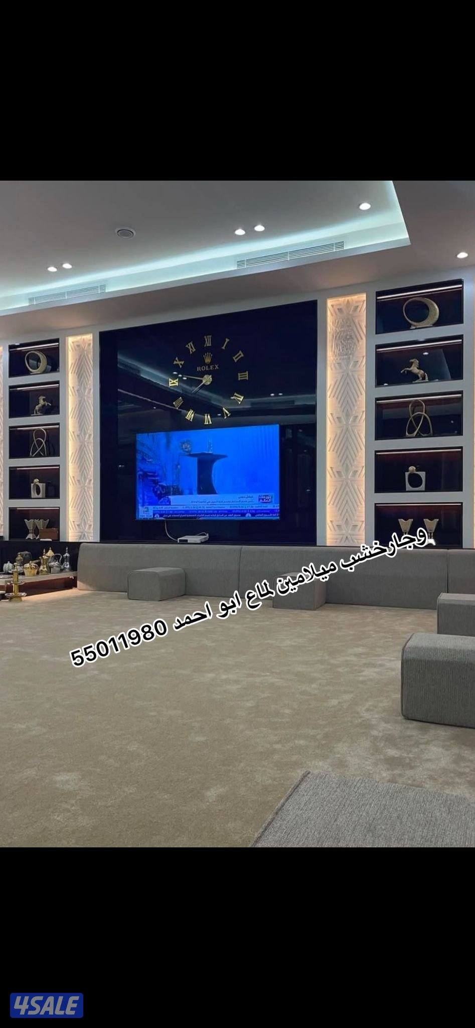 اصباغ وديكورات وجارات خشب وجار خشب ميلامين لمع ورق جدران بديل الخشب9