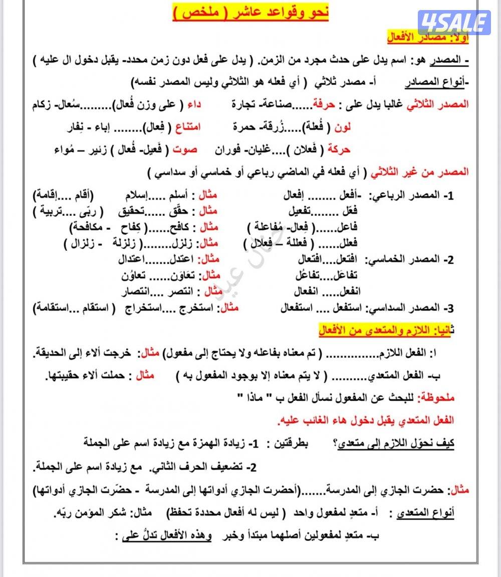 مدرس أول لغه عربيه جميع المراحل التعليمية ابتدائي و متوسط وثانوي خب0