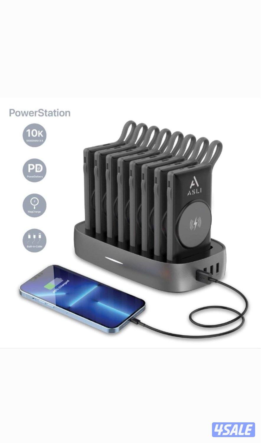 محطة الطاقة المحمولة من أسلي جلوبال 10000 مللي أمبير تدعم شحن لاسلكي4