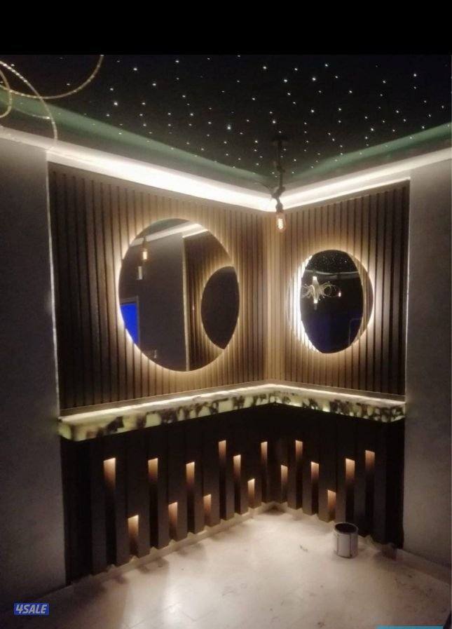 ابونور لعمل جميع الديكورات الخشبية وورق الجدران وبديل الحجر وبديل الرخ1