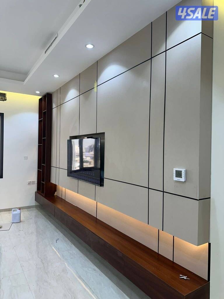 ابونور لعمل جميع الديكورات الخشبية وورق الجدران وبديل الحجر وبديل الرخ6