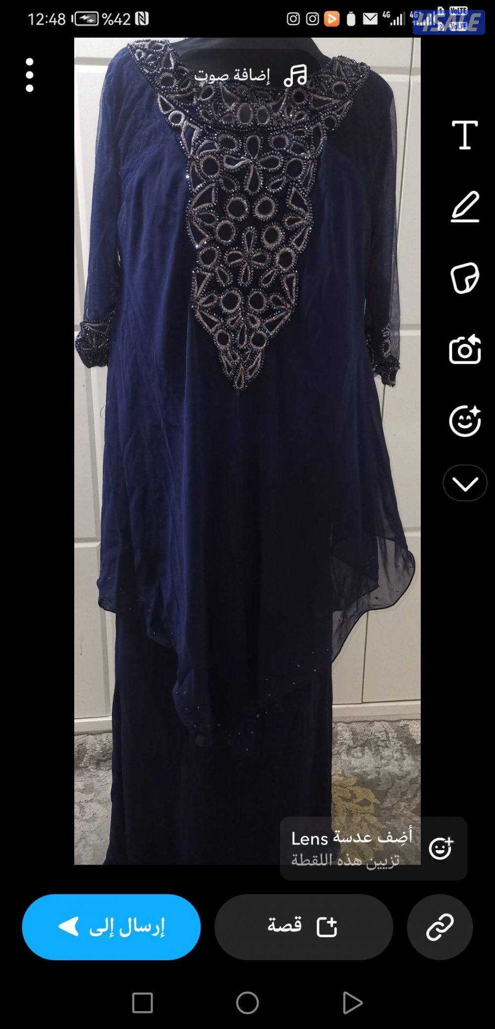 للبيع فساتين من مصممات لبسه وحده يصلحون حق العيد او استقبال2