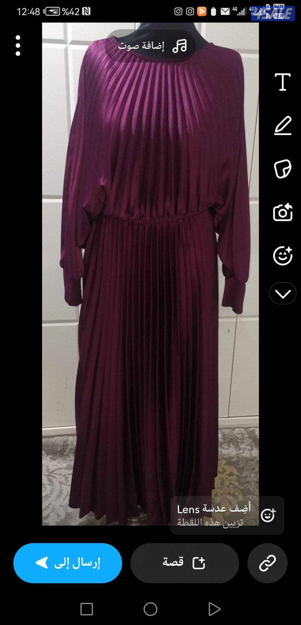 للبيع فساتين من مصممات لبسه وحده يصلحون حق العيد او استقبال4