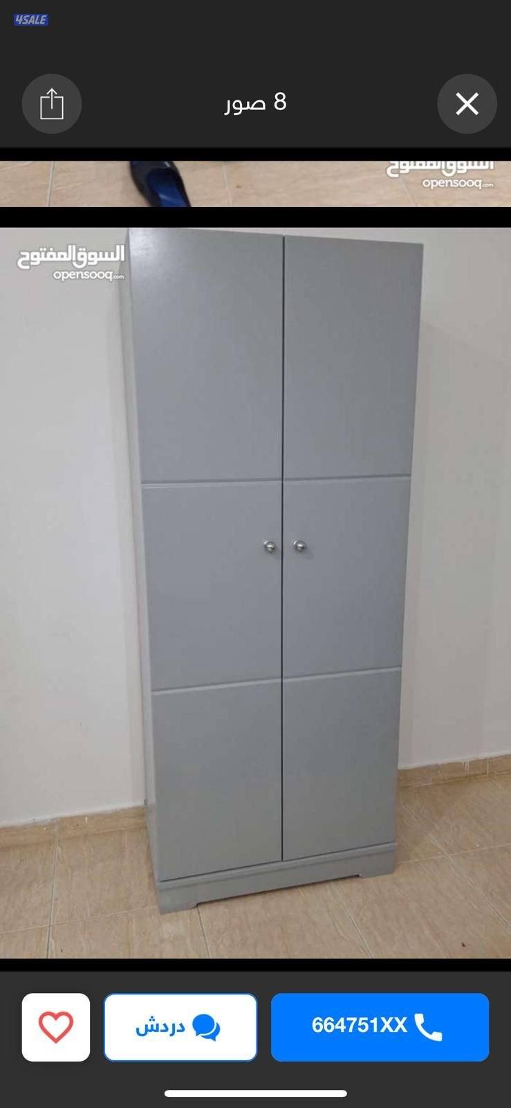 كبتات ٢ باب ارفف وباب علاق جديد للعمالة المنزلية بفرشات طبيه3