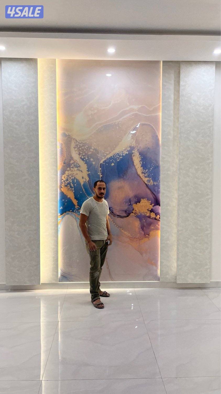 ديكورات خشبيه داخليه للمنازل صبغ ورق جدران تركيب جام شيبورد14