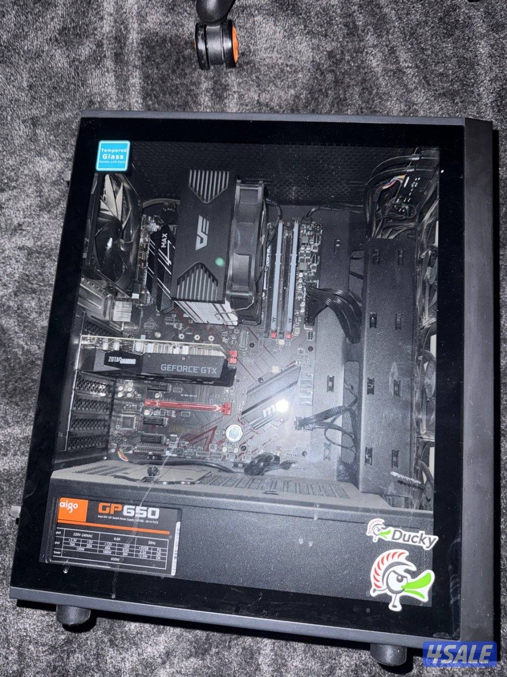 للبيع بي سي Ryzen 5 3400G-16GB RAM-B450 gaming plus-windows 11 مع شاشه0