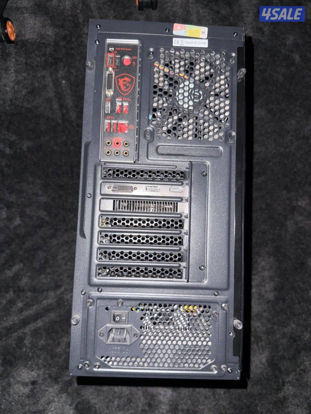 للبيع بي سي Ryzen 5 3400G-16GB RAM-B450 gaming plus-windows 11 مع شاشه1