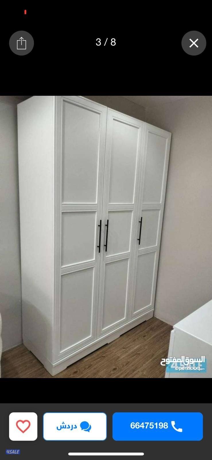 كبتات ٢ باب ارفف وباب علاق جديد للعمالة المنزلية4