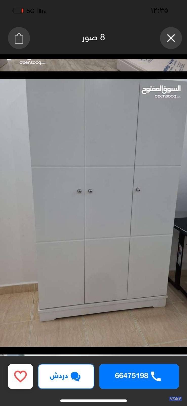 كبتات ٢ باب ارفف وباب علاق جديد للعمالة المنزلية5