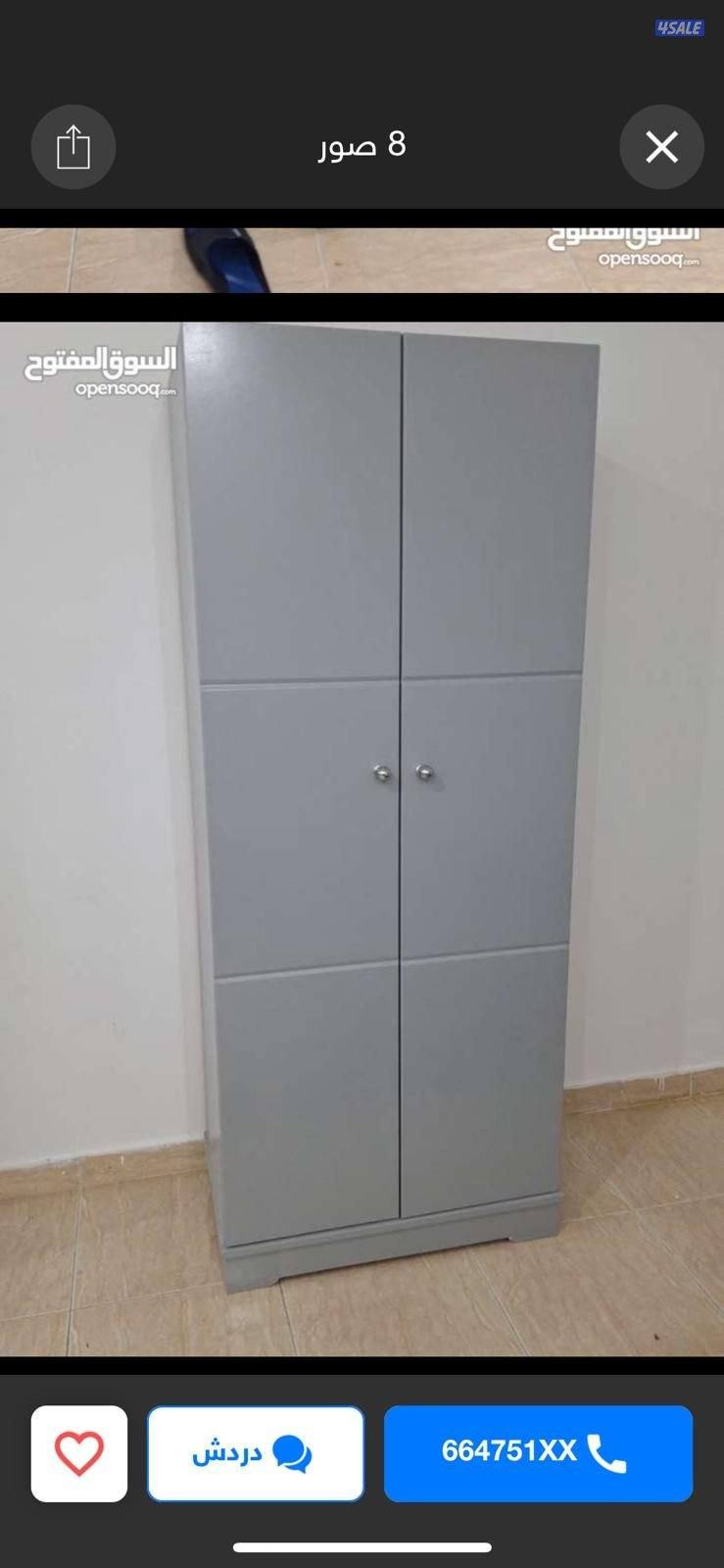 كبتات ٢ باب ارفف وباب علاق جديد للعمالة المنزلية6