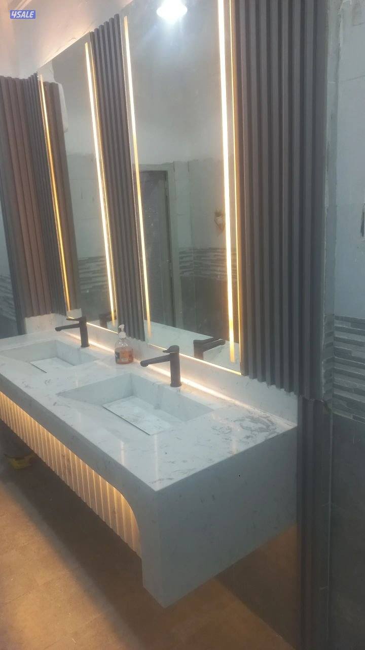 تفصيل وجار مغاسل رخام طبيعي حسب الطلب ابو هشام جميع مناطق الكويت1