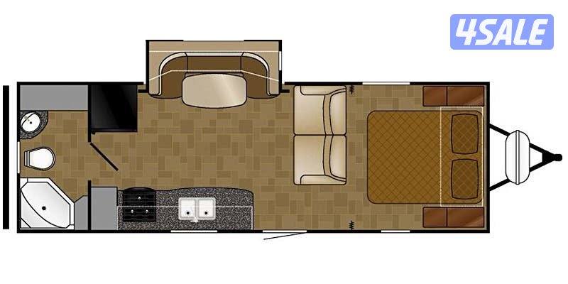 للبيع كرفان امريكي هيرت لاند نورث تريل ٢٨ قدم6