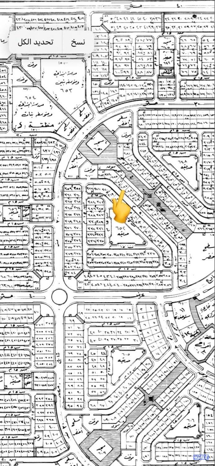 السفانية ارض بطن وظهر مساحه 6600