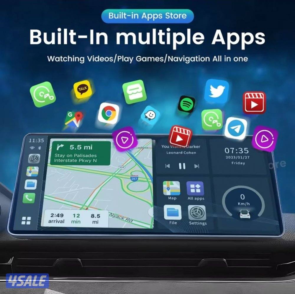 جهاز تشتغيل اليوتيوب والبرامج على شاشة CarPlay2