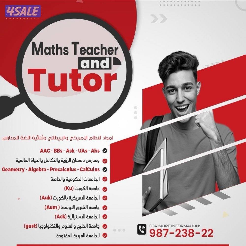 Maths teacher for American and British schools0