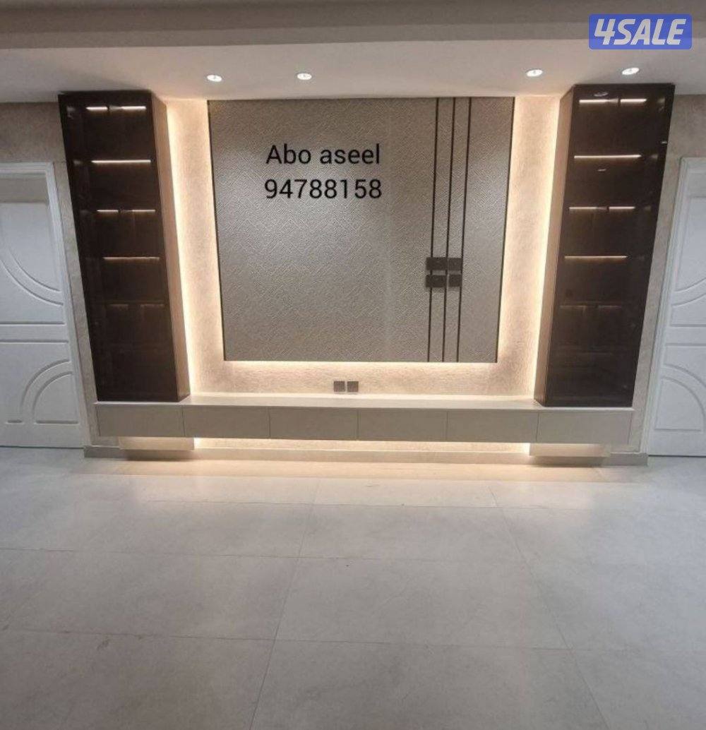 ديكورات واصباغ وصفائح حجريه وورق جدران وباركيه3