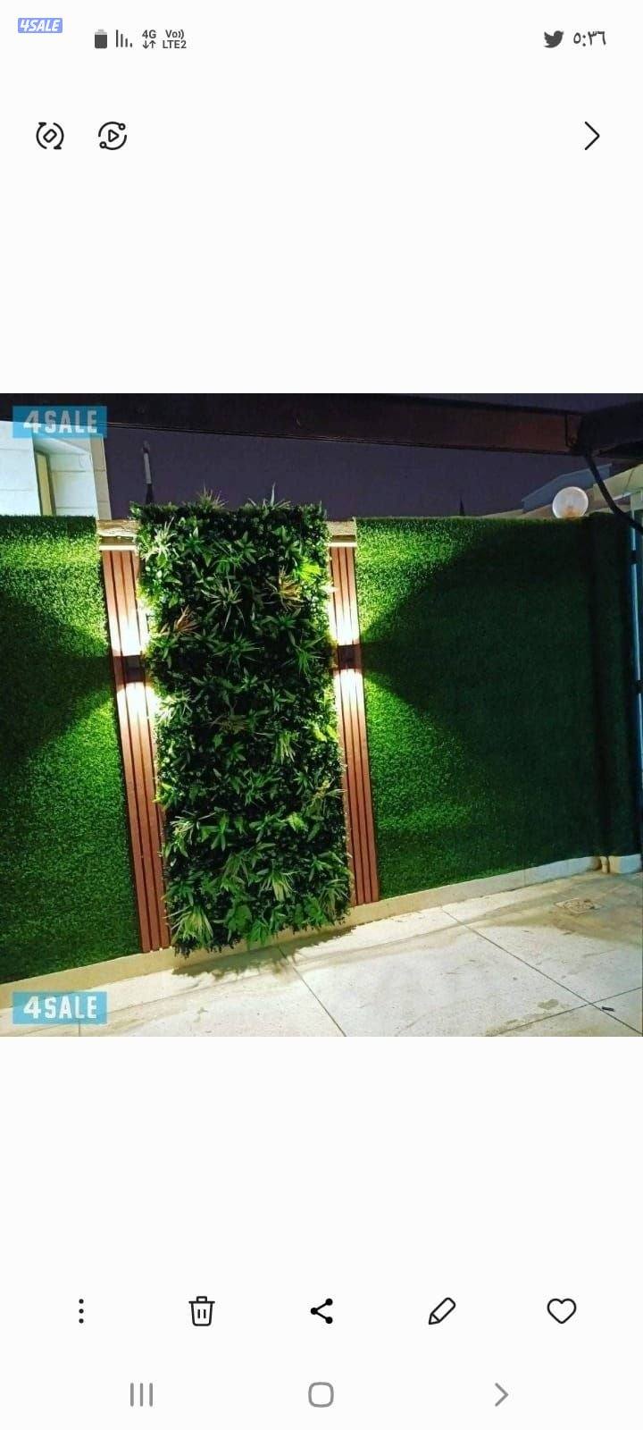 تنسيق الحدائق وزرع تيل طبيعى وتركيب تيل الصناعي8