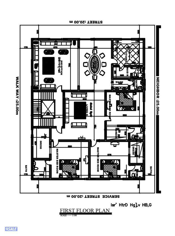 شقة فاخره "طابق كامل" للإيجار في المسايل بمساحة 348 متر / مخصصة للعائ14
