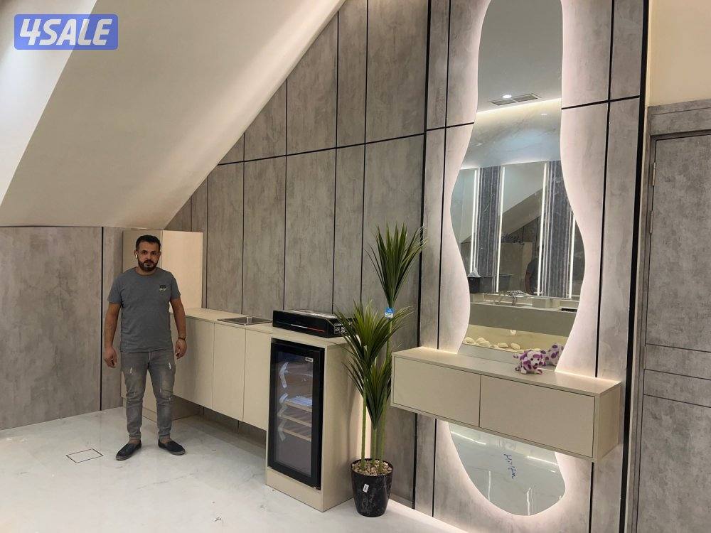 ورق جدران اصباغ وديكورات بديل خشب جبس مبورد براويز جبس جام9