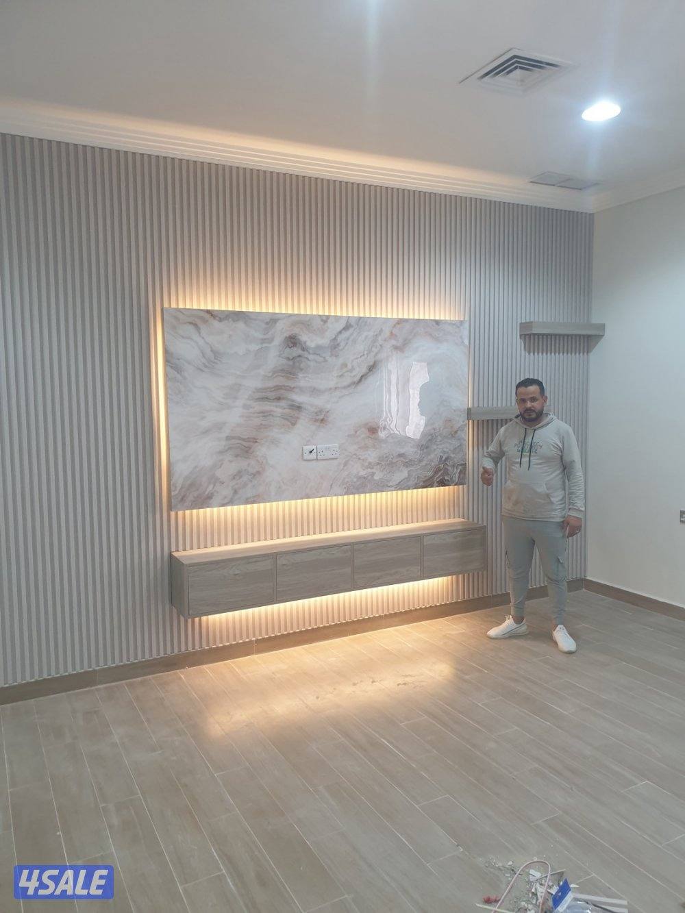 ورق جدران اصباغ وديكورات بديل خشب جبس مبورد براويز جبس جام13
