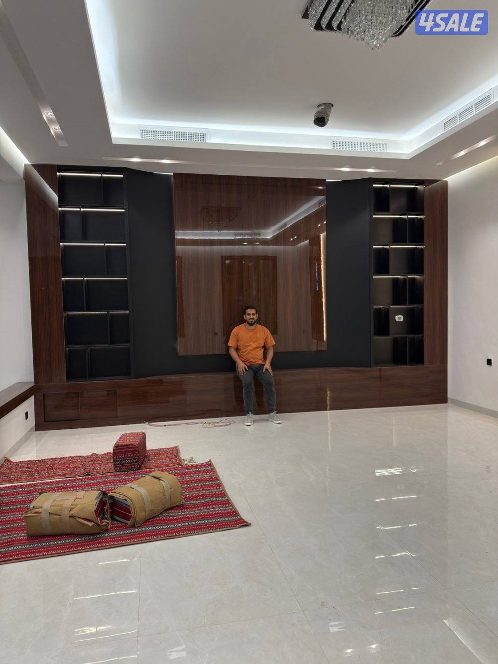 ديكورات صالات استقبال وجارات صبغ باركيه ورق حاءط0