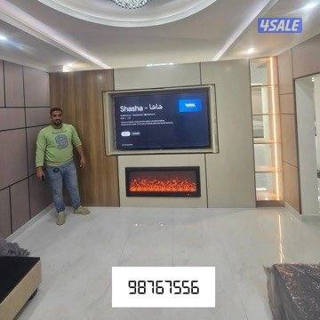 ديكورات صالات استقبال وجارات صبغ باركيه ورق حاءط8