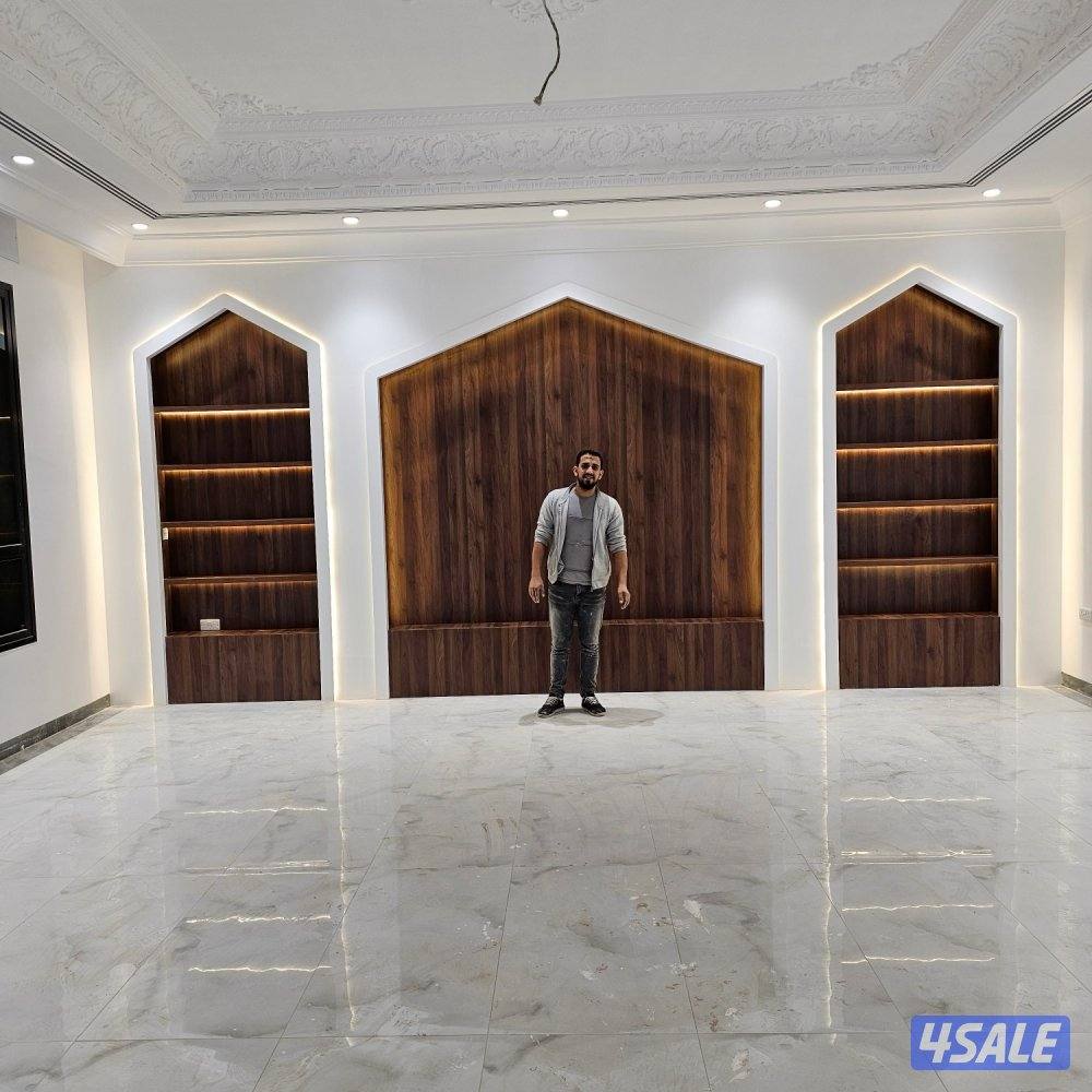 ديكورات صالات استقبال وجارات صبغ باركيه ورق حاءط11