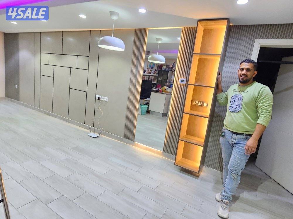 ديكورات صالات استقبال وجارات صبغ باركيه ورق حاءط12